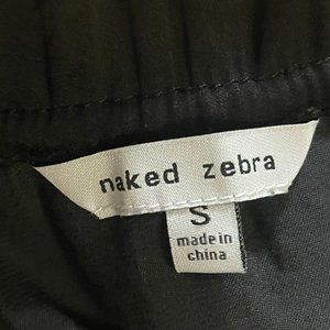 Black Naked Zebra Dress Size Small